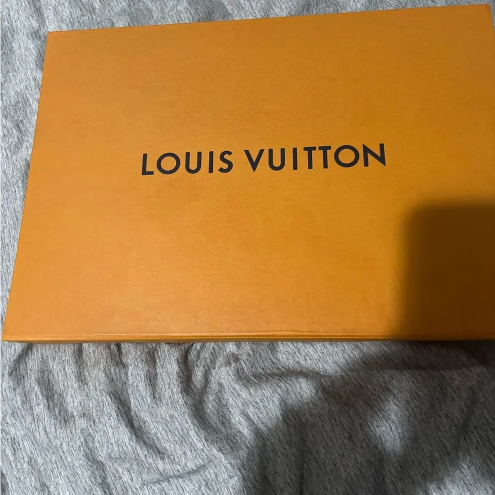 Louis Vuitton Metallic Monogram Scarf in Silver and Gold - Picture 7 of 7